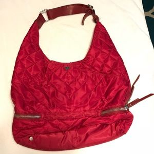 Sam Edelman red quilted shoulder bag